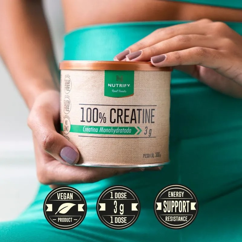 100% Creatine Nutrify – Creatina Monohidratada Pura | 300 g - Imagem 6