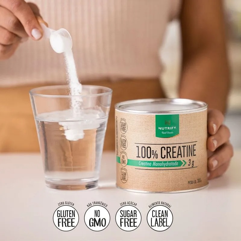 100% Creatine Nutrify – Creatina Monohidratada Pura | 300 g - Imagem 3