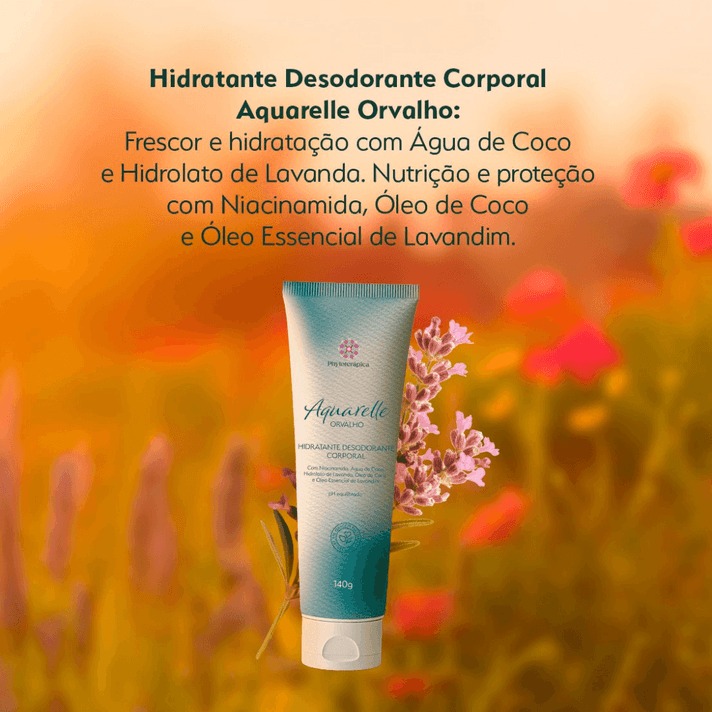 Hidratante Desodorante Corporal Aquarelle Bruma – 140g - Imagem 4