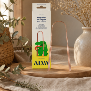 Raspador de Língua de Cobre Infantil Alva